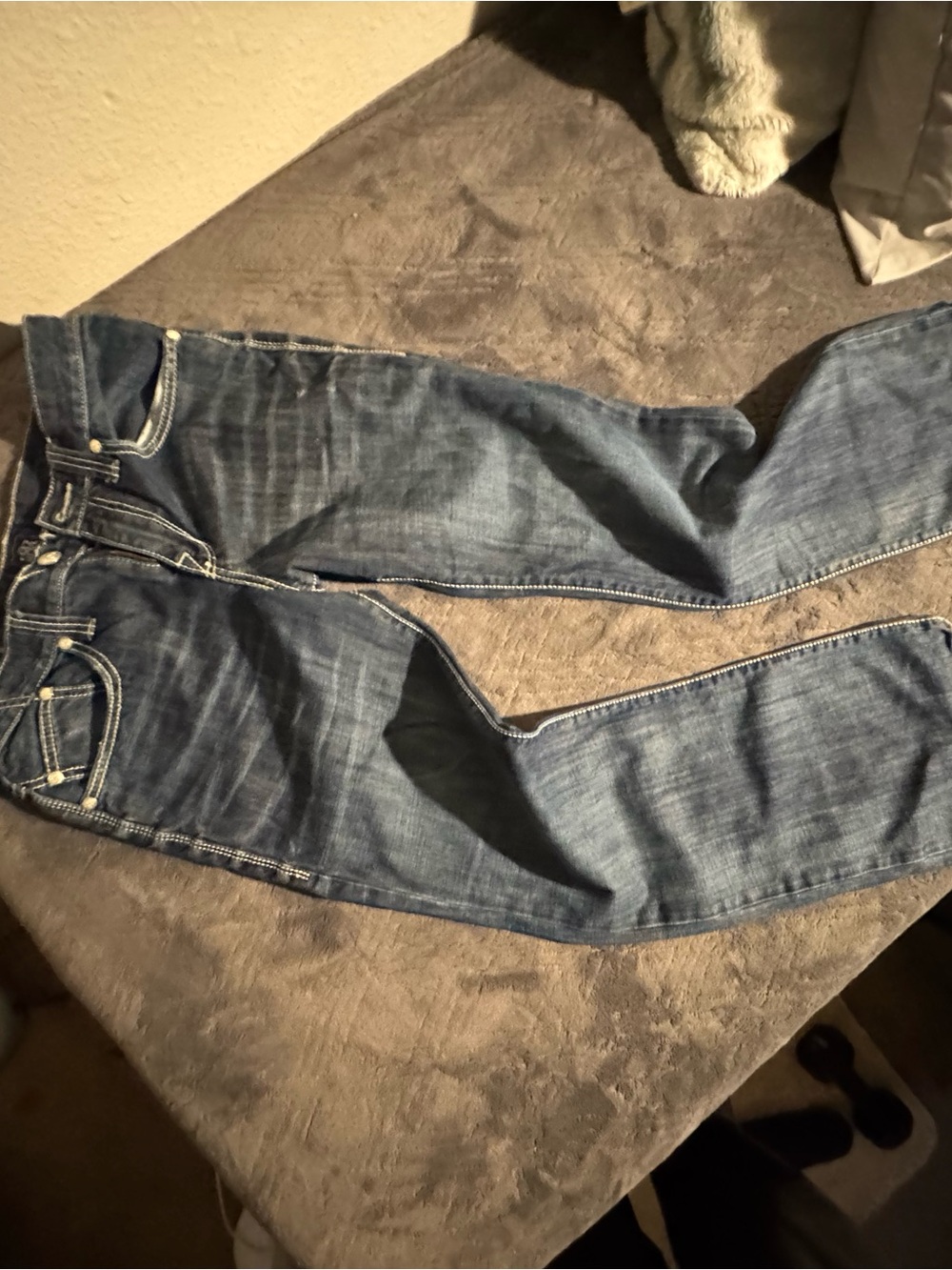 Rock & Republic Men's Dark Blue Straight Jeans